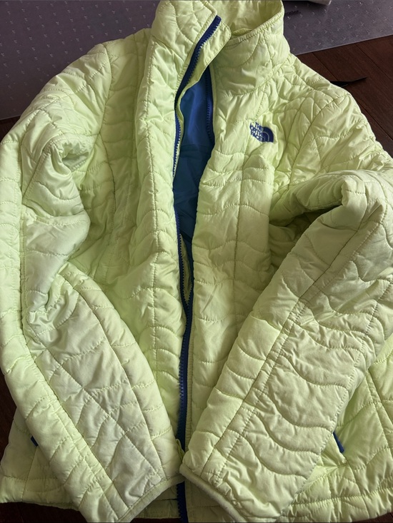 The North Face Other - The North Face Kids Neon Light-Green Quilted Puffer Jacket